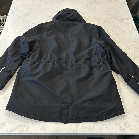 Lands' End Plus Squall Waterproof Insulated Parka Black Jacket Coat XXL Tall - Picture 15 of 17